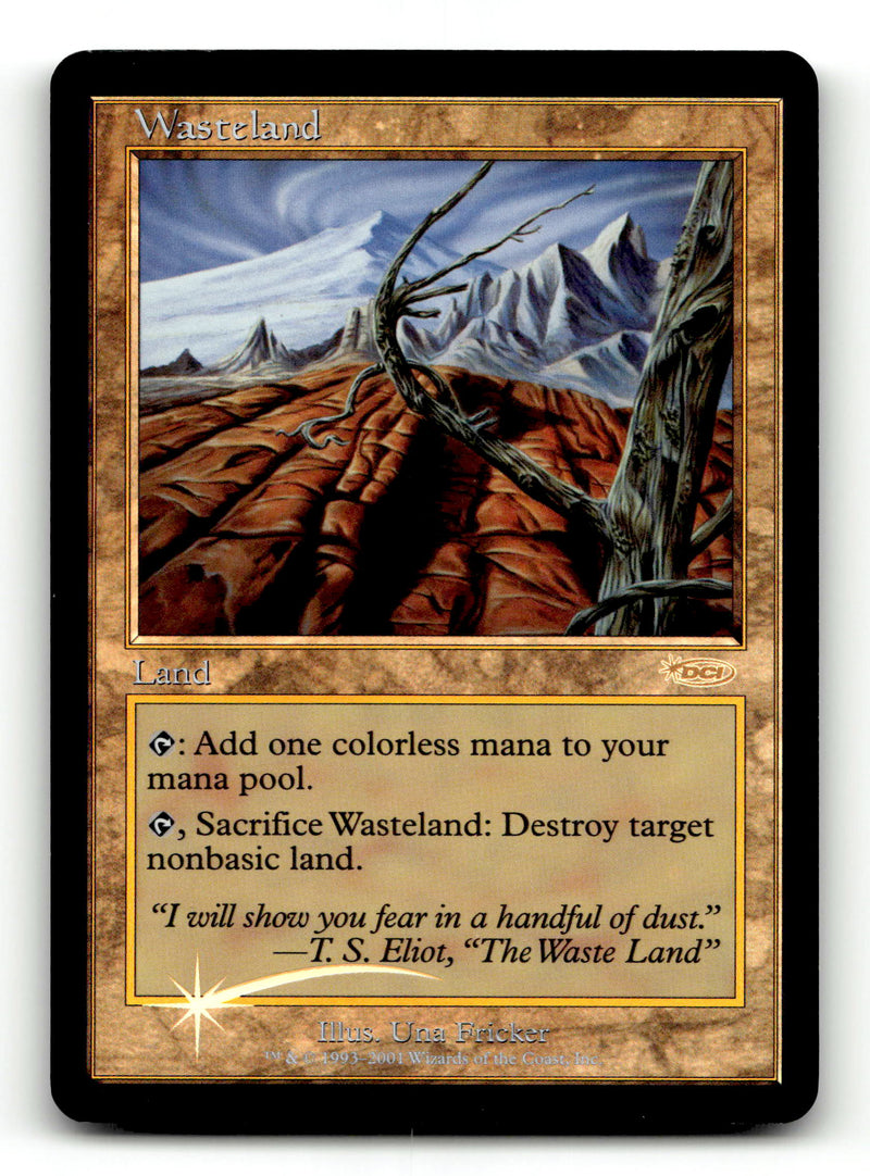 Wasteland [Magic Player Rewards 2001] - Scan (LB-014) High End MTG Single Magic: The Gathering