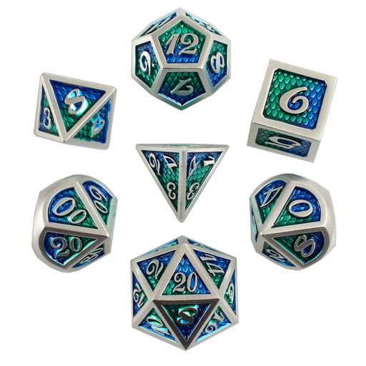 Forged Gaming: Metal 7-Die Set - "Dragon Glory" Dice & Gaming Accessories Forged Gaming