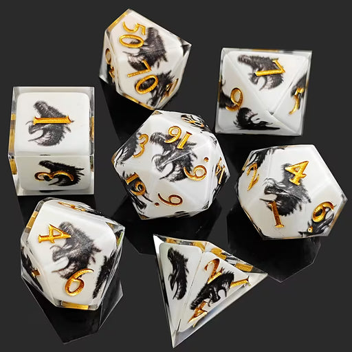 Seriously Good Dice: 7 Die Set "Western Dragon" Dice & Gaming Accessories Taps Imports