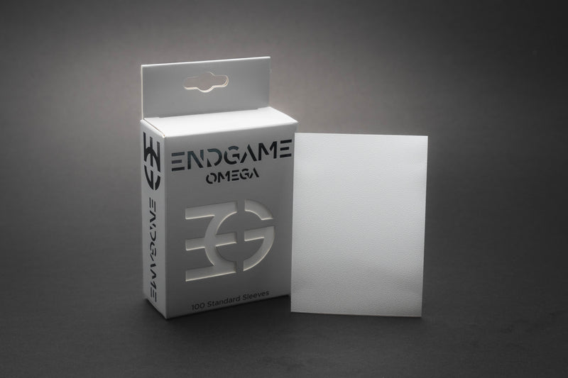 ENDGAME: Omega Sleeves - Trillium White 100Ct Card Sleeves ENDGAME