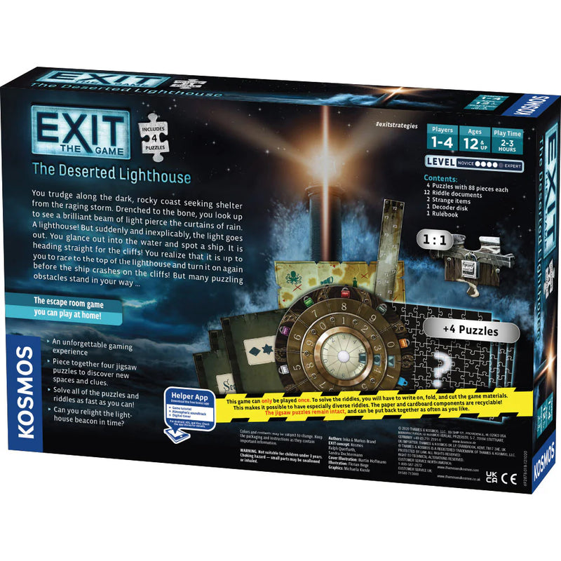 Exit: The Deserted Lighthouse (Includes 4 Puzzles) (2021) Board Games Kosmos   