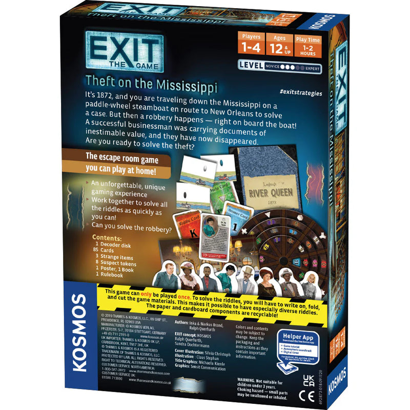 Exit: Theft On The Mississippi (2020) Board Games Kosmos   