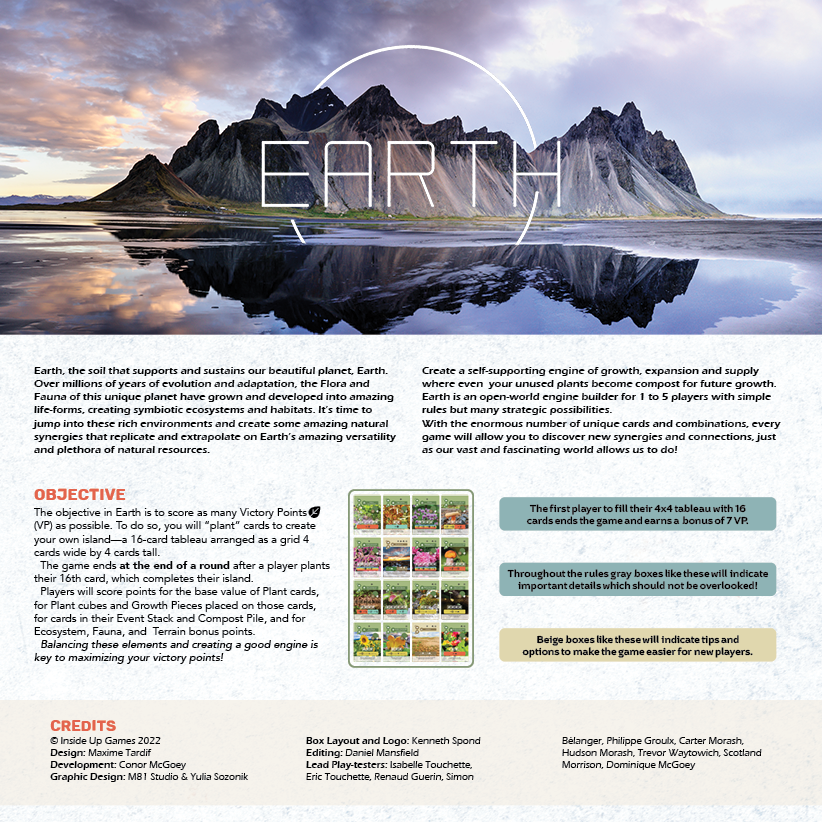 Earth Board Games Inside Up Games