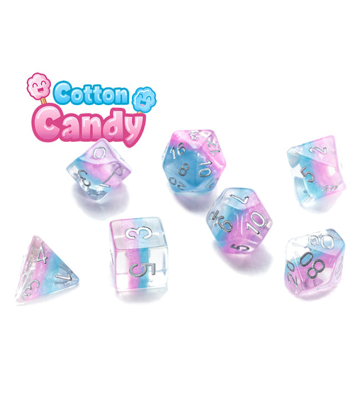 Gate Keeper Games: "Cotton Candy" Eclipse Dice 7-Die Set Dice & Gaming Accessories Gate Keeper Games