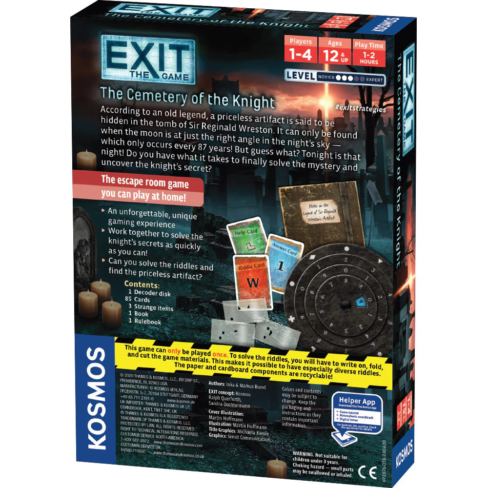 Exit: The Cemetery Of The Knight (2020) Board Games KOSMOS   