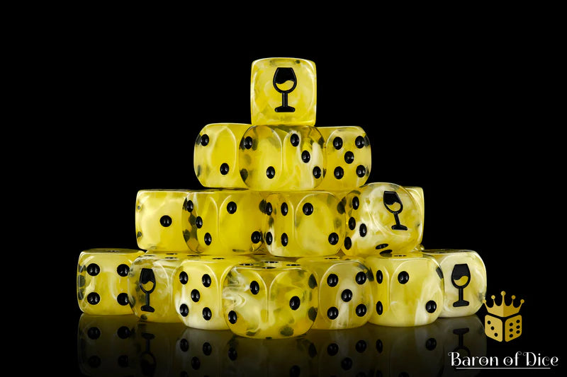 Baron of Dice: "Mixed Wine" 25x16mm Round Corner Dice