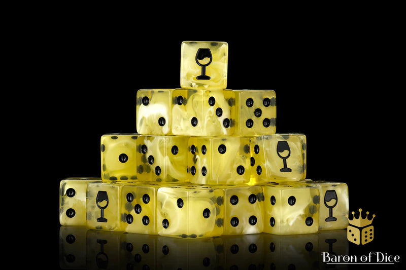 Baron of Dice: "Mixed Wine" 25x16mm Square Corner Dice Dice & Gaming Accessories Baron of Dice