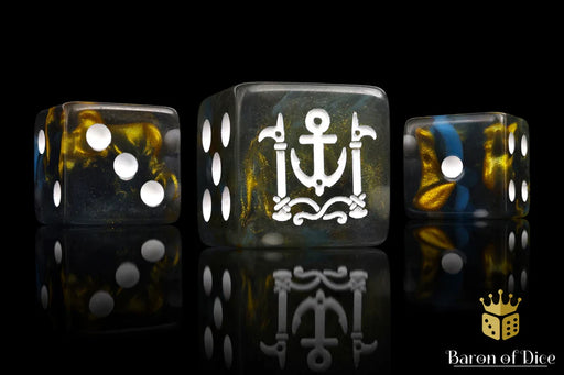 Baron of Dice: "Floating City" 25x16mm Square Corner Dice Dice & Gaming Accessories Baron of Dice