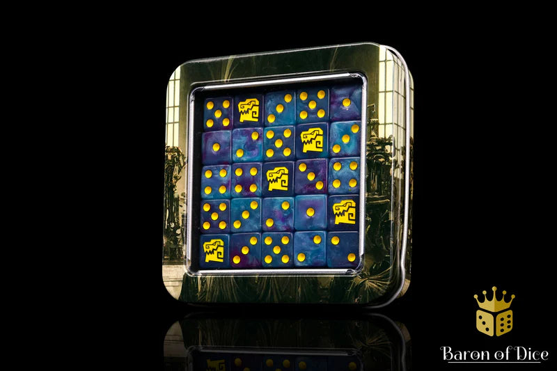 Baron of Dice: "Aztec Gators" 25x12mm Square Corner Dice Dice & Gaming Accessories Baron of Dice
