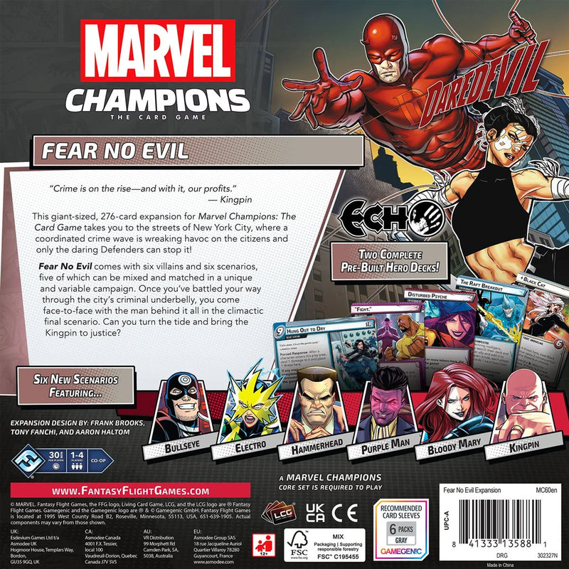 Marvel Champions LCG: Fear No Evil Expansion Asmodee