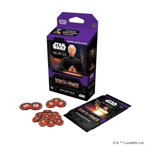 Star Wars: Unlimited: Secrets of Power - Spotlight Deck: Chancellor Palpatine Star Wars Unlimited Sealed Fantasy Flight Games