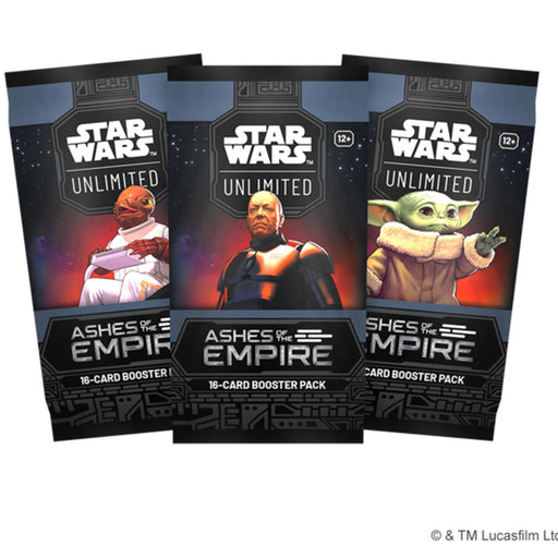 Star Wars: Unlimited Ashes Of The Empire - Draft Booster Pack Star Wars Unlimited Sealed Fantasy Flight Games