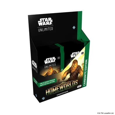 Star Wars Unlimited: Homeworlds - Carbonite Booster Box (Release Date: October 2) Star Wars Unlimited Sealed Fantasy Flight Games