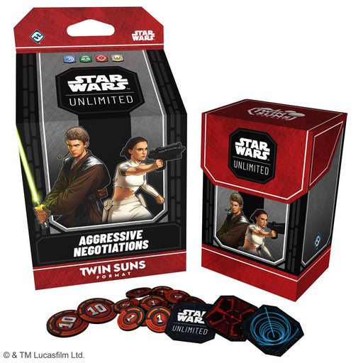 Star Wars: Unlimited: Secrets of Power - Twin Suns Precon Deck: Aggressive Negotiations Star Wars Unlimited Sealed Fantasy Flight Games
