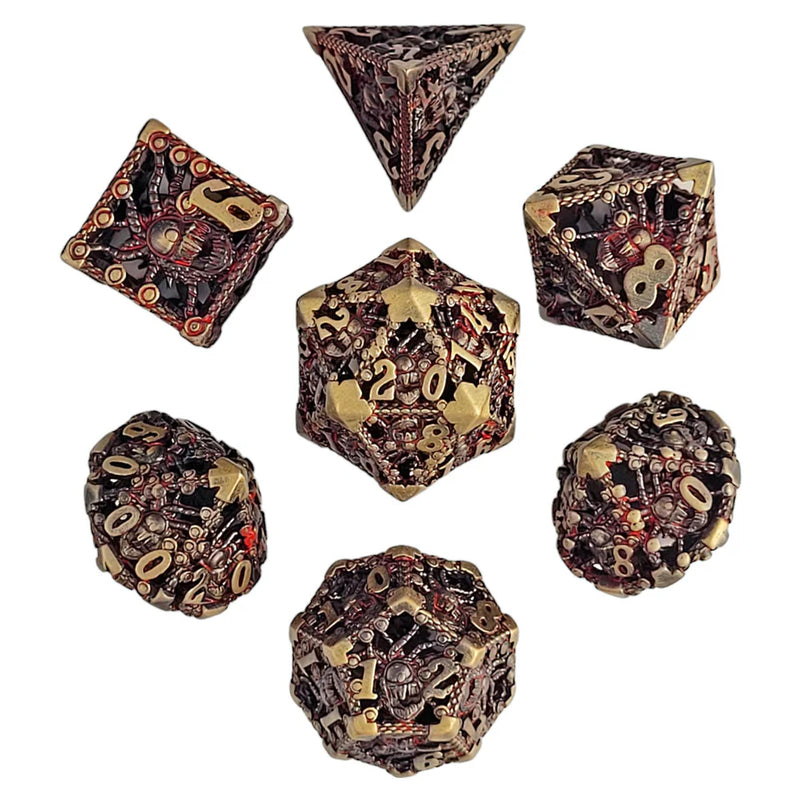 Forged Gaming: Metal 7-Die Set - "Orox Sees Gold" Dice & Gaming Accessories Forged Gaming