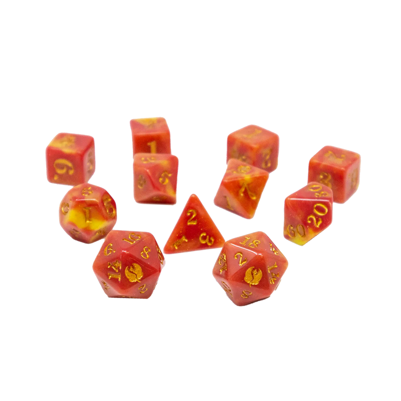 The Field Guide to Floral Dragons: 7-Die Dice Set - Bloom Pink Dice & Gaming Accessories Hit Point Press