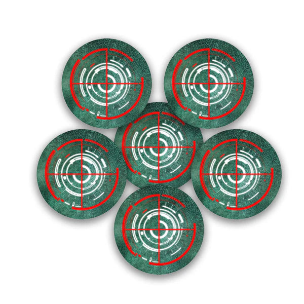 Frontline Gaming: Objective Markers - Graveyard (Red) Terrain FLG   