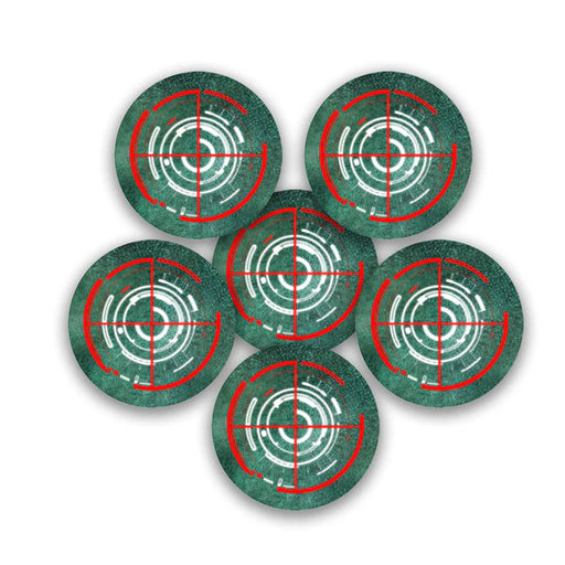 Frontline Gaming: Objective Markers - Graveyard (Red) Terrain FLG   