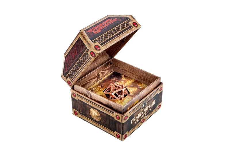 FanRoll: D&D Fizban's Fortune - Mystery Oversized Dragon D20 Box (25mm) Dice & Gaming Accessories Metallic Dice Games