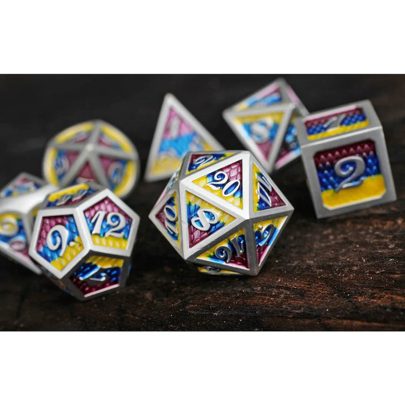 Forged Gaming: Metal 7-Die Set - "Fey Drake" Dice & Gaming Accessories Forged Gaming