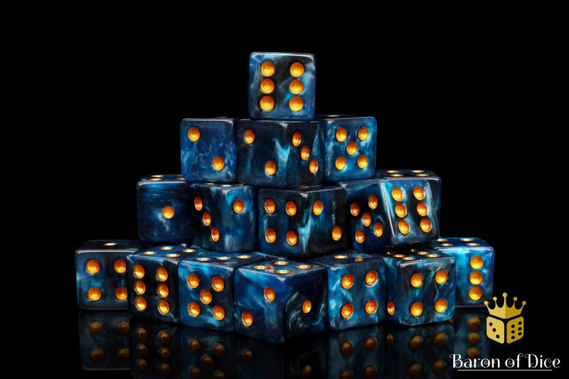 Baron of Dice: "Ocean Depths" 25x16mm Square Corner Dice Dice & Gaming Accessories Baron of Dice