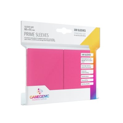 Gamegenic: Prime Sleeves - Pink 100Ct Card Sleeves Gamegenic
