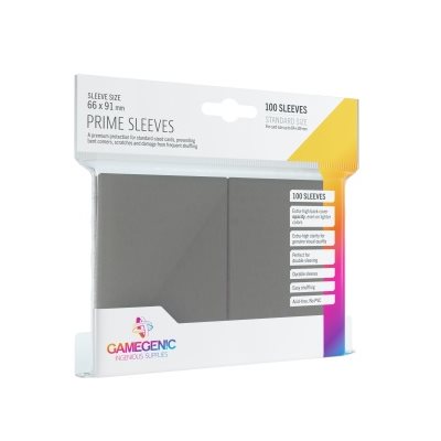 Gamegenic: Prime Sleeves - Grey 100Ct Card Sleeves Gamegenic