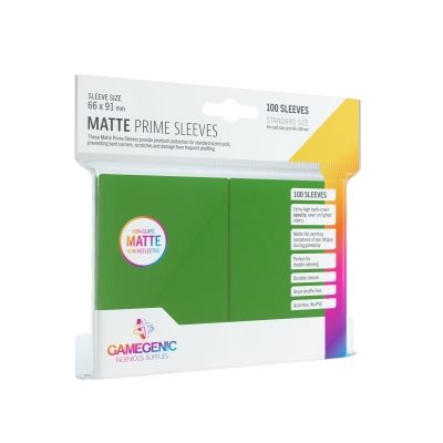 Gamegenic: Matte Prime Sleeves - Green 100Ct Card Sleeves Gamegenic