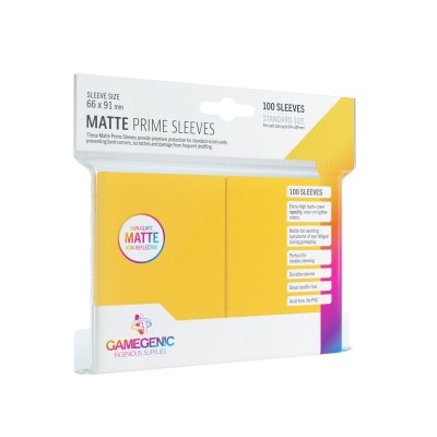 Gamegenic: Matte Prime Sleeves - Yellow 100Ct Card Sleeves Gamegenic