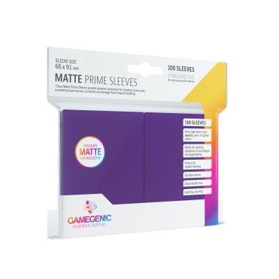 Gamegenic: Matte Prime Sleeves - Purple 100Ct Card Sleeves Gamegenic