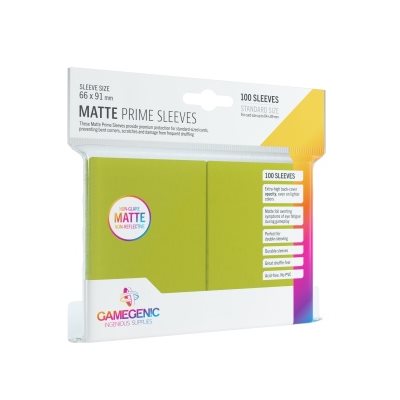 Gamegenic: Matte Prime Sleeves - Lime 100Ct Card Sleeves Gamegenic