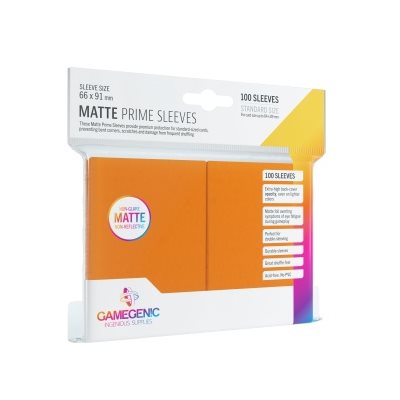 Gamegenic: Matte Prime Sleeves - Orange 100Ct Card Sleeves Gamegenic