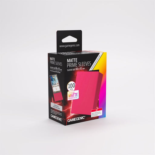 Gamegenic: Matte Prime Sleeves - Red 100Ct Card Sleeves Gamegenic