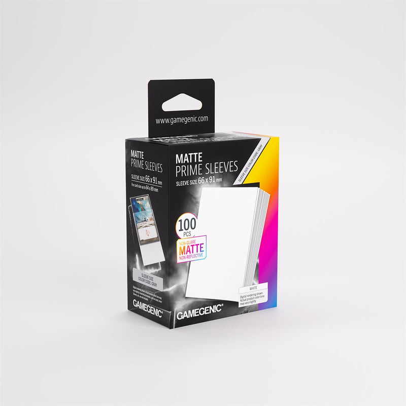 Gamegenic: Matte Prime Sleeves - White 100Ct Card Sleeves Gamegenic