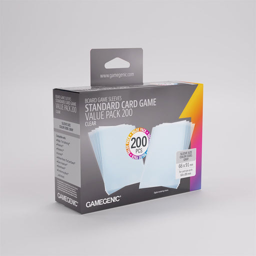 Gamegenic: Just Sleeves Value Pack - Clear 200Ct Card Sleeves Gamegenic