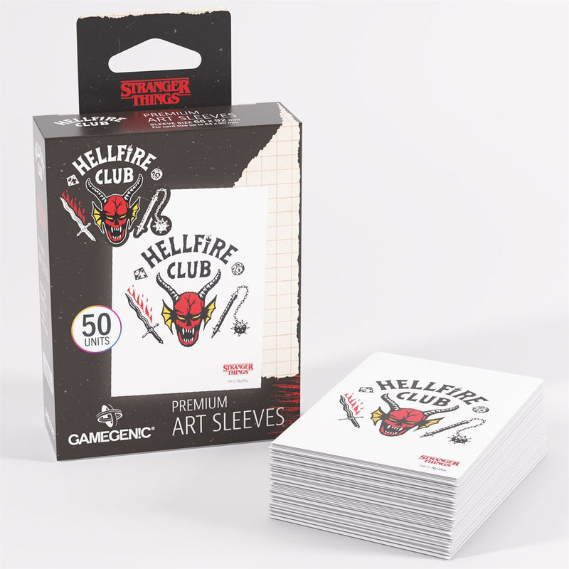 Gamegenic: Art Sleeves - "Hellfire Club" Stranger Things 50Ct Card Sleeves Gamegenic