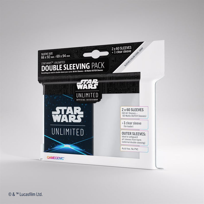 Gamegenic: Double Sleeving Pack - "Space Blue" Star Wars: Unlimited 60Ct Card Sleeves Gamegenic