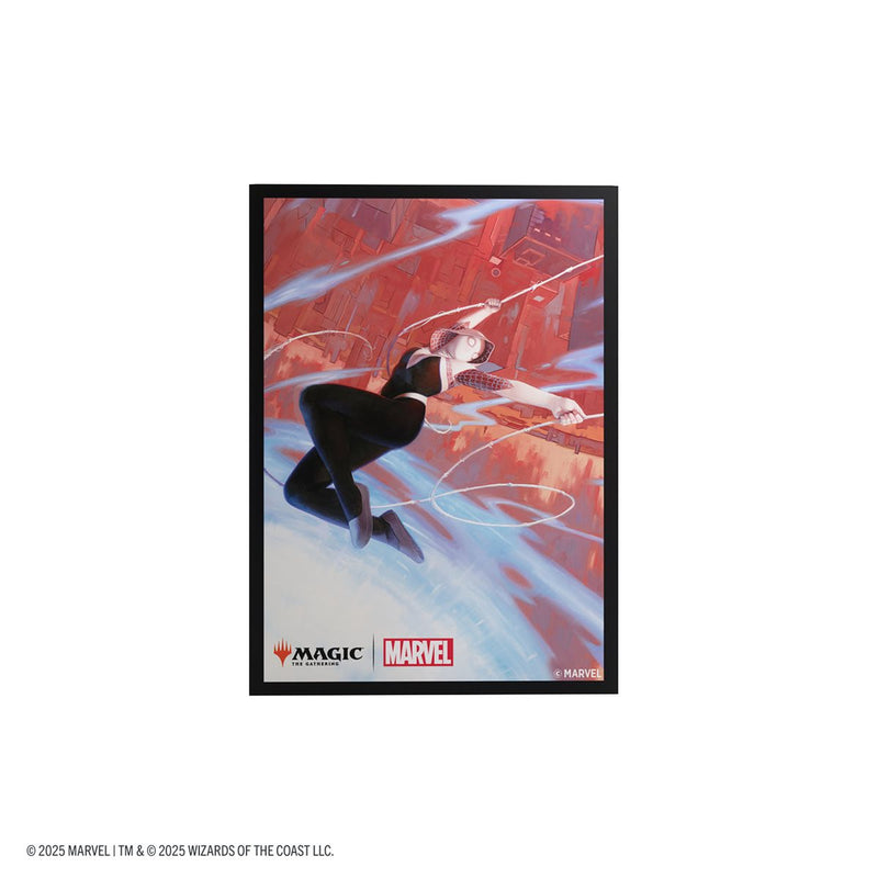 Gamegenic: Premium Art Matte Sleeves - "Spider-Gwen" MTG Marvel's Spider-Man 105Ct Card Sleeves Gamegenic