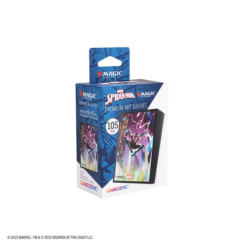 Gamegenic: Premium Art Matte Sleeves - "Spider-Man Miles Morales" MTG Marvel's Spider-Man 105Ct Card Sleeves Gamegenic