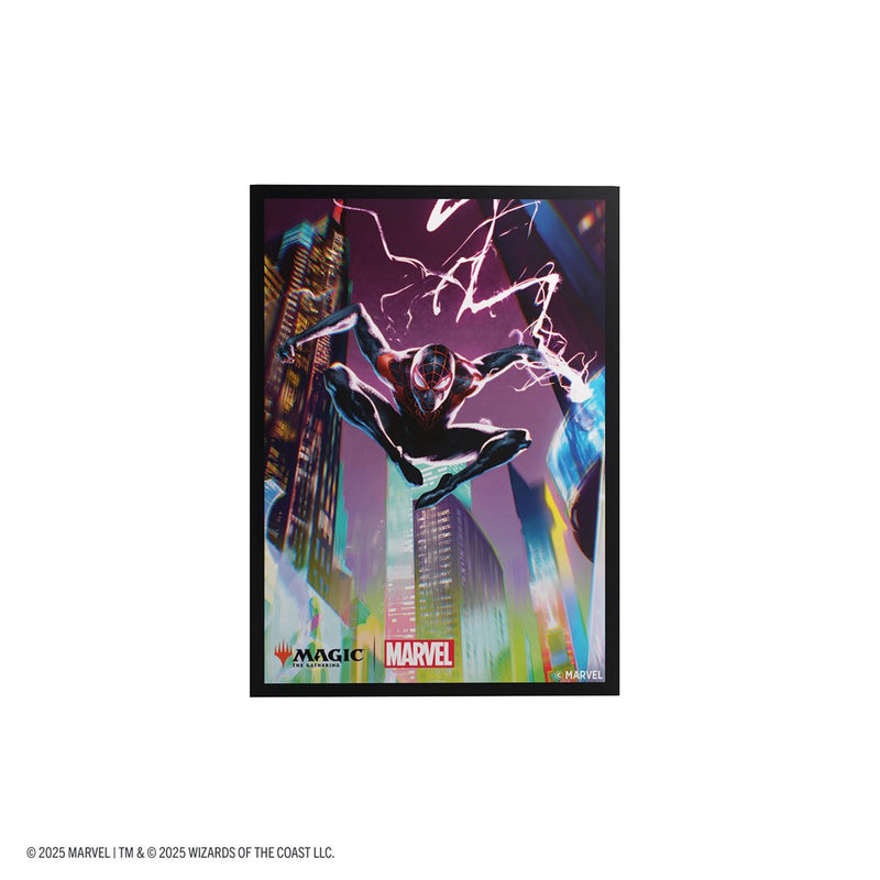 Gamegenic: Premium Art Matte Sleeves - "Spider-Man Miles Morales" MTG Marvel's Spider-Man 105Ct Card Sleeves Gamegenic