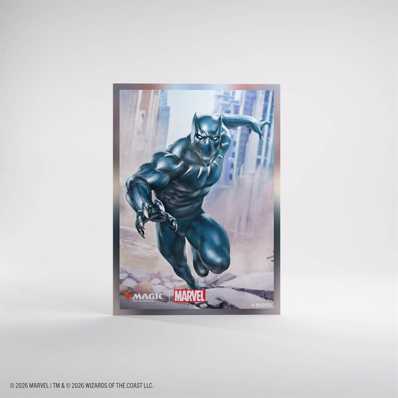 Gamegenic: Premium Art Matte Sleeves - "Black Panther" MTG Marvel Super Heroes 105Ct Card Sleeves Gamegenic