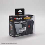 Gamegenic: Premium Double Sleeving Pack - "Black Comic Burst" MTG Marvel Super Heroes 105Ct Card Sleeves Gamegenic