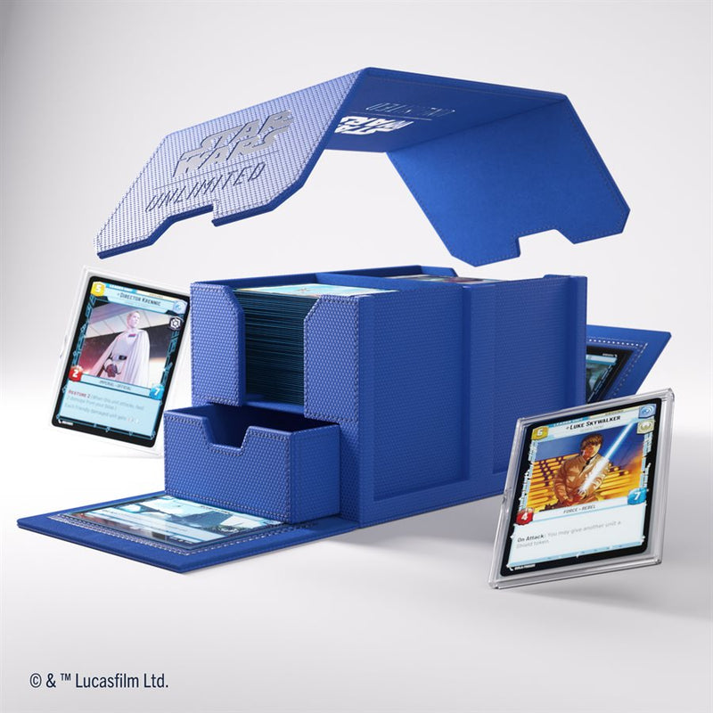 Gamegenic: Double Deck Pod 120+ - "Vigilance Blue" Star Wars: Unlimited Deck Boxes & Storage Gamegenic