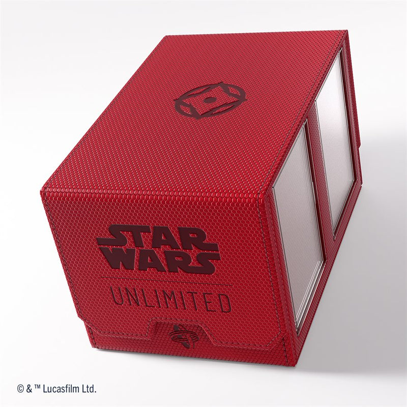 Gamegenic: Double Deck Pod 120+ - "Aggression Red" Star Wars: Unlimited Deck Boxes & Storage Gamegenic