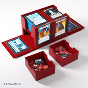 Gamegenic: Double Deck Pod 120+ - "Aggression Red" Star Wars: Unlimited Deck Boxes & Storage Gamegenic