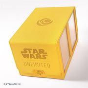 Gamegenic: Double Deck Pod 120+ - "Cunning Yellow" Star Wars: Unlimited Deck Boxes & Storage Gamegenic