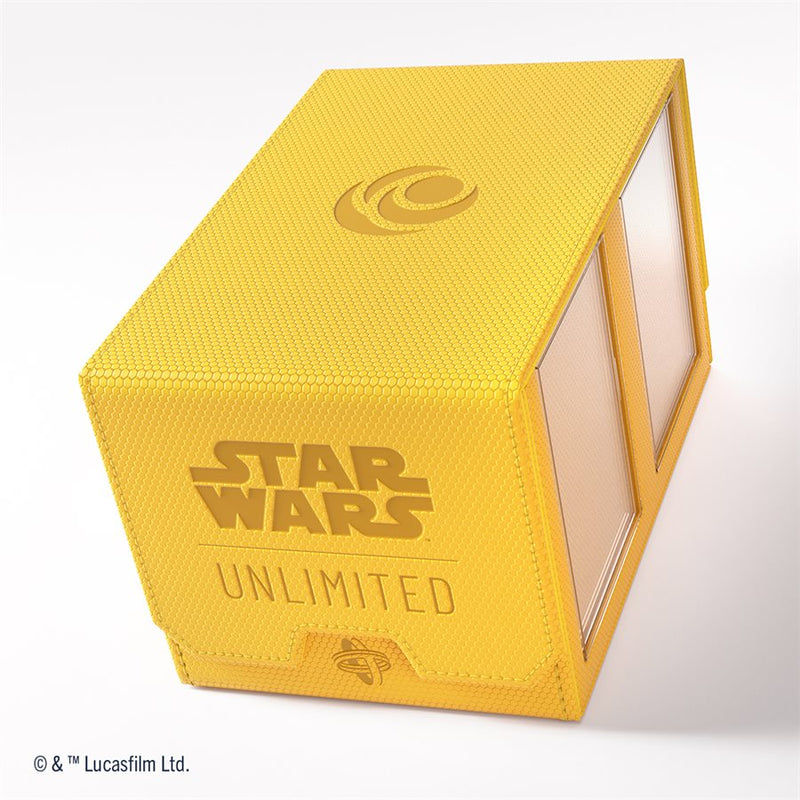 Gamegenic: Double Deck Pod 120+ - "Cunning Yellow" Star Wars: Unlimited Deck Boxes & Storage Gamegenic