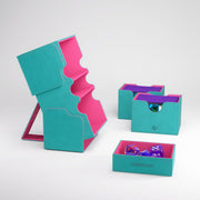 Gamegenic: Stronghold 200+ XL Convertible - Teal/Pink Deck Boxes & Storage Gamegenic