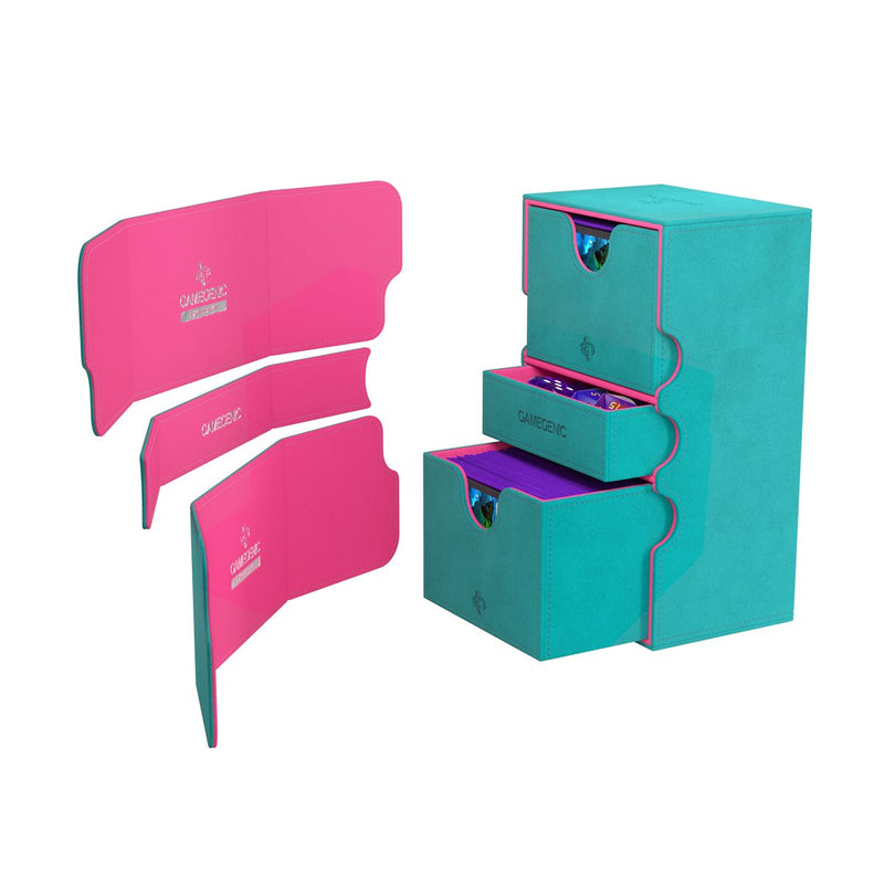 Gamegenic: Stronghold 200+ XL Convertible - Teal/Pink Deck Boxes & Storage Gamegenic
