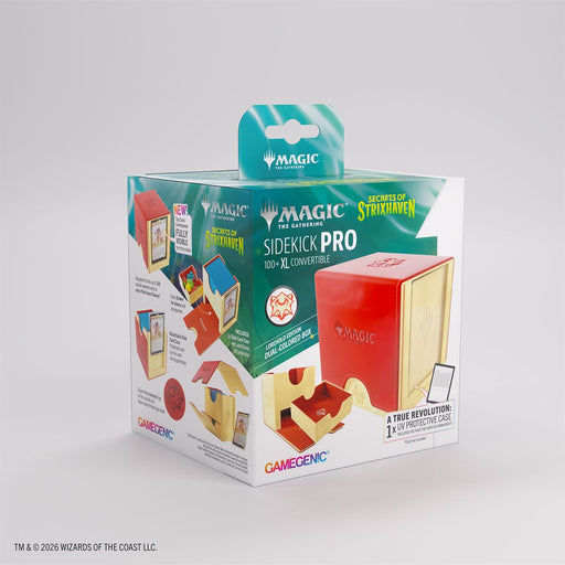 Gamegenic: Sidekick PRO 100+ XL - "Lorehold" MTG Secrets of Strixhaven Deck Boxes & Storage Gamegenic